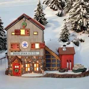 Dept 56 New England Village Series Blue Star Ice Co #5647-2 Department In Box - Picture 1 of 19
