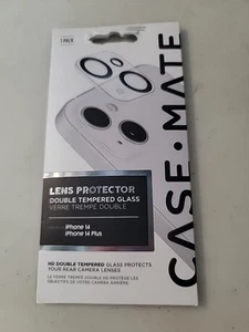 Case-Mate Double Tempered Glass Lens Protector for iPhone 14 / 14 Plus - Photo 1 sur 2