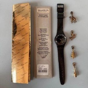 SWATCH Watch WORLD PARTY GZ407 Standard Gents 2000 Christmas Special Wristwatch - Picture 1 of 24