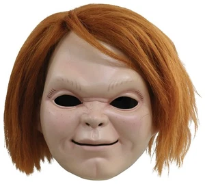 Curse of Chucky Childs Play Horror Movie Doll Mens Costume Vacuform Mask & Hair - Picture 1 of 1