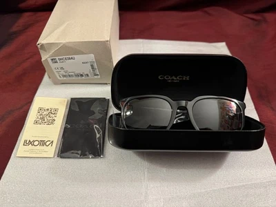 *Read* Coach Sunglasses HC8384U CL911 Black/Grey Gradient Lenses 55mm - Image 1 of 4