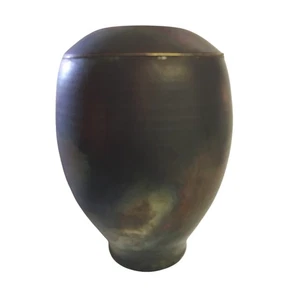 Artisan Pottery Vase Pot Vessel Christopher C Matti Raku 11 In - Picture 1 of 7