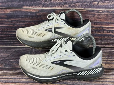 Brooks адреналин GTS 23 туфли мужской размер 9 серый черный работает кроссовки поддержка - Изображение 1 из 4