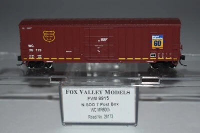 N Scale FVM 8915 Wisconsin Central 50' Single Door Boxcar 26173 C47134 - Image 1 of 2