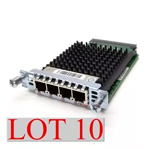 Cisco 4-Port Voice Interface Card VIC2-4FXO Router Fax Module w/Hologram Lot 10 - Picture 1 of 6