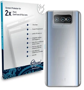 Bruni 2x Protective Film for Asus ZenFone 8 Flip Lens Screen Protector - Picture 1 of 4