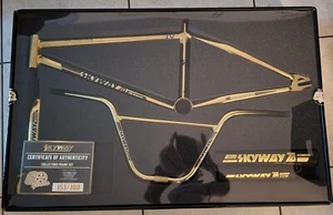 Skyway Special Edition Gold Frame Set Bars and Pads (old school bmx) - Picture 1 of 1