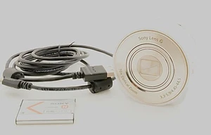 [Near Mint] Sony Cyber Shot DSC QX10 18.2MP Digital Camera White WiFi from Japan - Picture 1 of 8