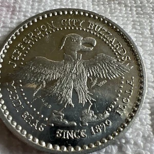 1975 Jefferson City Buzzards silberfarben Doubloon - Karneval - Bild 1 von 13