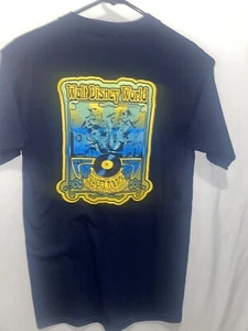 Vtg Walt Disney World Presents Sweet Toons Graphic Shirt Mickey Goofy Sz S Navy - Picture 1 of 4