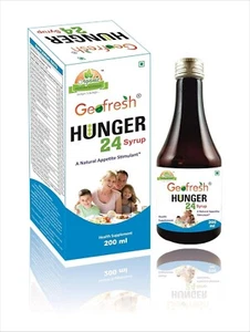 Geofresh Hunger 24 Syrup Natural Appetite Stimulant Syrup - 200 ml Free Shipping - Picture 1 of 4