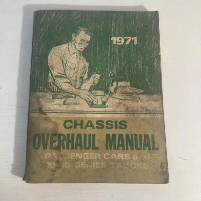 1971 Chassis Overhaul Manual Covering Chevrolet, Chevelle Monte Carlo, Nova, Cam - Image 1 of 4