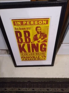 Original BB KING 2004 30X22 FRAMED Poster - Bild 1 von 3