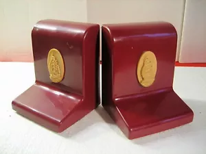 PULIZIA ART DECO NAUTICA MARRONE TERMO PLASTICA LIBRO ESTREMITÀ CAMMEO RILIEVO NAVE ACCENTI - Foto 1 di 12