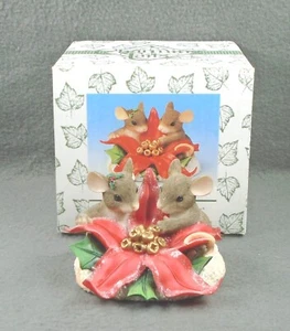 2000 Charming Tails THE SEASON OF LOVE Christmas figurine 87/108 Fitz & Floyd - Imagen 1 de 6
