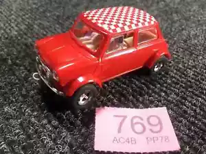 Vintage Scalextric Mini Cooper Red - 1:32 Slot Cars BT 769 - Picture 1 of 5