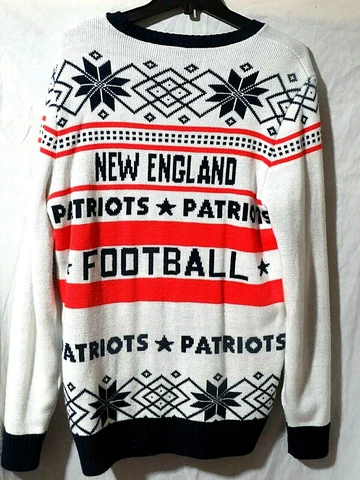 NFL New England Patriots Football Sweater Size XL Junk Food Sweater 2015 Cover