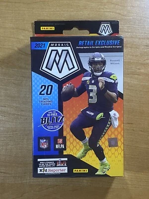 2021 Panini Mosaic NFL Football Factory Sealed Hanger Box 20 Cards