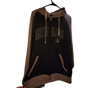 Cincinnati Bengals Gr. XL Herren Full-Zip Hoodie Antigua schwarz/grau SCHARF - Bild 1 von 4