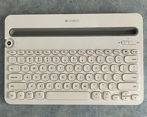 Logitech K480 Bluetooth Multi-Device Keyboard Smartphone Tablet iPad PC White - Picture 1 of 8
