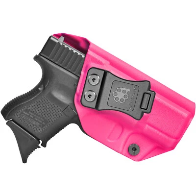 Coldre Amberide IWB/OWB KYDEX ajuste: pistola Glock 26 Gen3-5 e Glock 27/33 Gen3-4 - Imagem 1 de 4