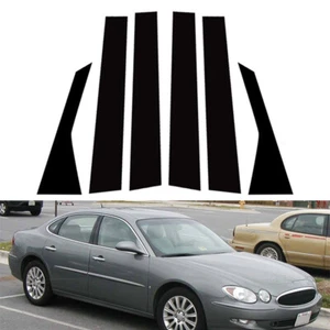 Window Pillar Posts Decal Cover Trim Glossy Black For Buick Lacrosse 2004-2009 - Picture 1 of 12