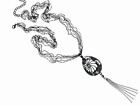 Ornate Disc Pendant Necklace Jewellery Ladies Women Gift