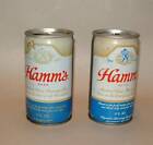 2 Hamms beer can  Alum pull tab steel sides bottom  (844)