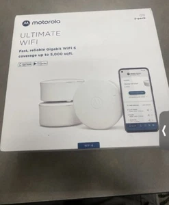 Motorola Q11 Mesh WiFi 6 System AX3000 3 Pack Wi-FI Routers Extender - Picture 1 of 1