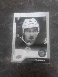 Upper Deck 2017-18 UD Portraits Rookie Tucker Poolman RC Card# P-71 - Picture 1 of 2