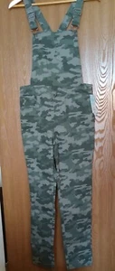 Cat & Jack Girls Size XXL (18) Olive Green Camo Overalls NEW - Picture 1 of 3