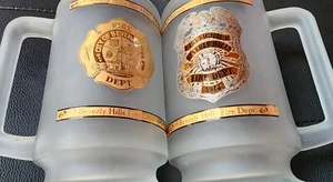 Tall Beverly Hills Fire Department Coffee BEER Mug FD Firefighter FDBH ~16-17 OZ - Picture 1 of 4