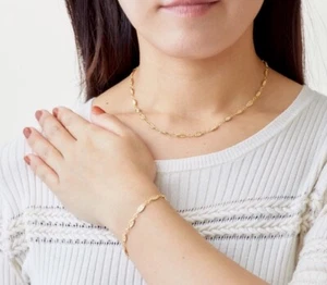 14K Gold-Filled Oriental Filigree Necklace & Bracelet Set - Timeless Design gift - Picture 1 of 10