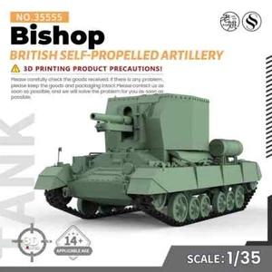 SS35555 V1.9 1/35 Kit Modelo Militar Obispo Británico Artillería Autopropulsada 3D - Imagen 1 de 5