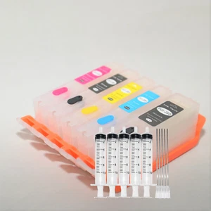 5 Empty Refillable Ink Cartridge for Canon PGI-280 CLI-281 for Edible Printing - Picture 1 of 6