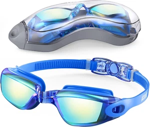 Swim Goggles, Swimming Goggles No Leaking Full Protection Adult Men Women Youth - Picture 1 of 1