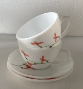 Set of 2 La OPALA 'DIVINE PETALS' Cup & Saucer sets - Picture 1 of 6