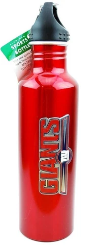 New York Giants NFL Football Team Aluminum Sports Bottle New with Minor defects Cover