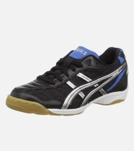 Zapatillas ASICS Sinic GS negras/plateadas/azules C237N Reino Unido 5 EUR 38 - Imagen 1 de 13