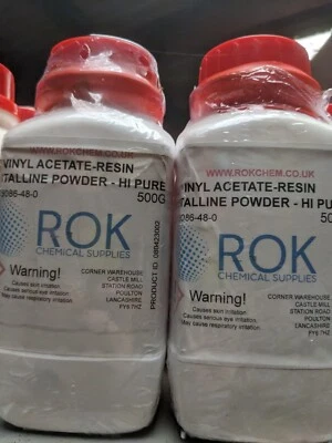 ROK CHEM Polyvinyl Acetate Resin PVA Glue Beads Pure AR Grade For Lab, Craft, Home Use