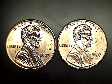 2007 P D Lincoln Memorial Cent Penny BU Brilliant Uncirculated Set From Rolls Cover