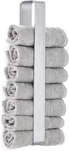 Blomus Guest Towel Holder, Stainless-Steel, Silver, H 47 cm, B 4,5 cm, T 8 cm - Picture 1 of 2