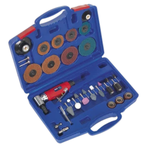 Kit de amoladora/lijadora de ángulo de aire Sealey GSA674K Generación 42 piezas - Imagen 1 de 3