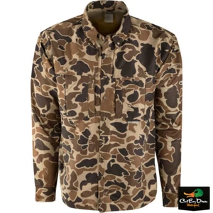 DRAKE WATERFOWL EST WINGSHOOTER'S SHIRT LONG SLEEVE OLD SCHOOL CAMO - Picture 1 of 2