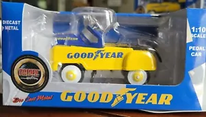 Golden Wheel, Good Year Pedal Car, 1:10 scale Diecast Metal Nib W/spare Tire - Picture 1 of 4