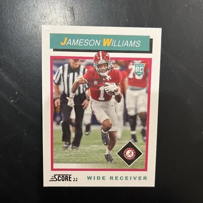 2022 Panini Score 1992 Throwback Jameson Williams #TB9 Rookie RC - Image 1 of 2