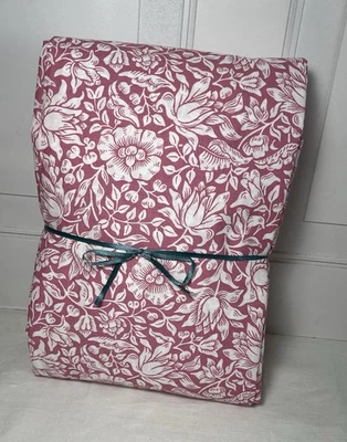 Juego de sábanas gemelas orgánicas florales de malva Pottery Barn Kids Morris & Co. Foto 1 de 4