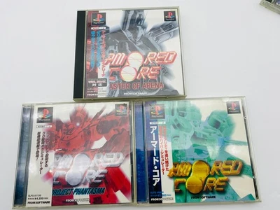 [Lot 3 Set ] Armored Core Project Phantasma Master Of Arena Playstation1 PS1 obi - Image 1 of 4