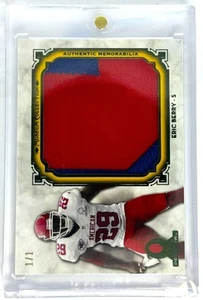 2013 Topps Museum #MPBQR-EB Eric Berry Pro Bowl WORN Quad Relics Emerald 1/1 - Picture 1 of 2