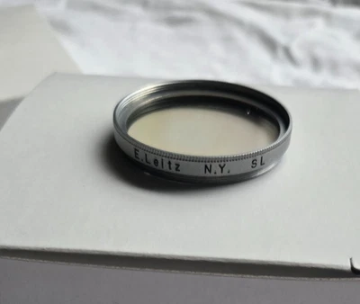 Original Leica 39mm SL (SkyLight) Filter E39 E. Leitz N.Y. Chrome in Excellent - Image 1 of 3